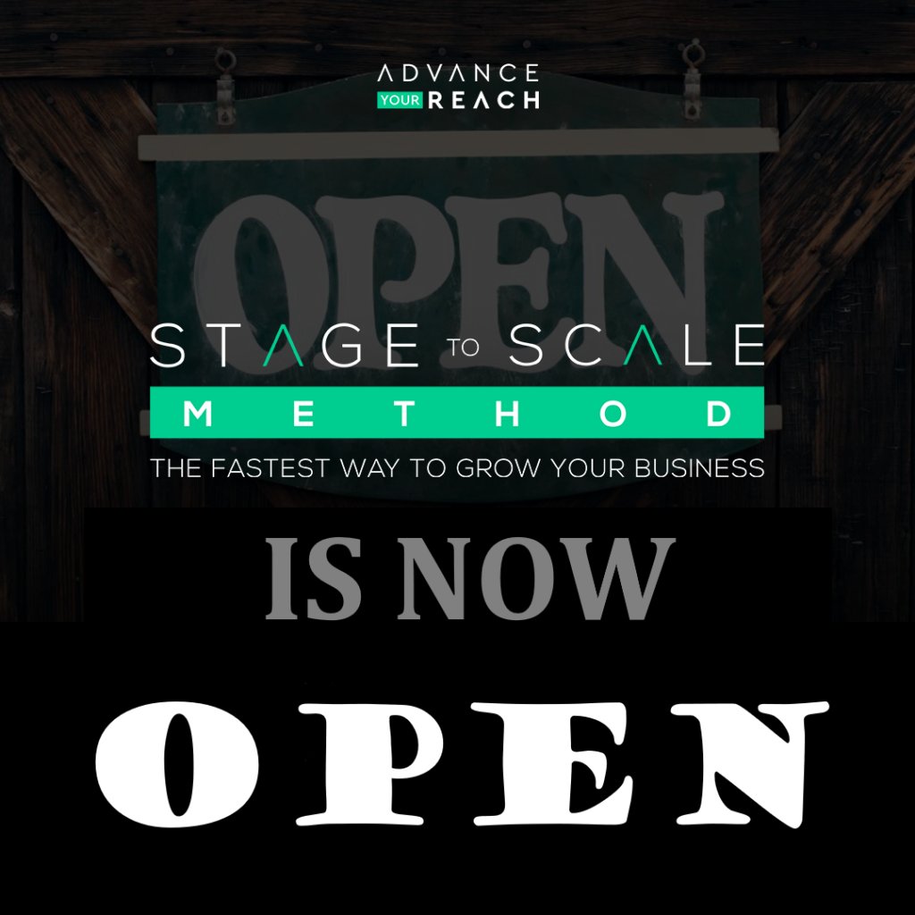 STAGE TO SCALE METHOD OPEN