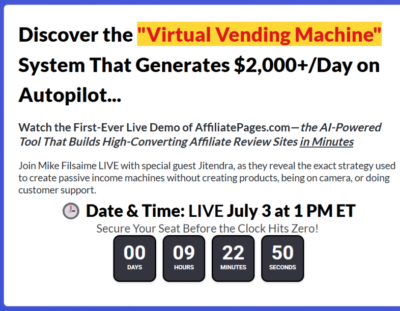 AffiliatePages AI Website Builder